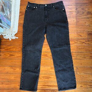 Madewell - The 90's Straight Jean - Black Wash - Women's Size: 32 - Like New